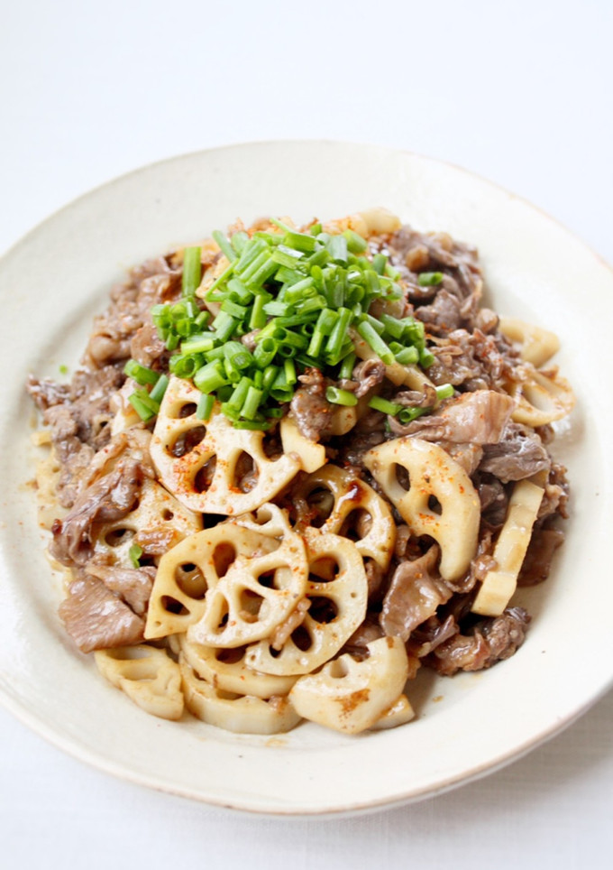 ご飯が進む♪【牛肉と蓮根の甘辛炒め】-レシピのメイン写真