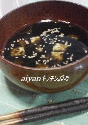 磯の香が◎♪ 　　真っ黒　海苔ｽｰﾌﾟ-レシピのメイン写真