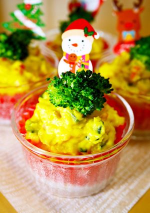 Xmas★ブロッコリー南瓜ポテトサラダ-レシピのメイン写真