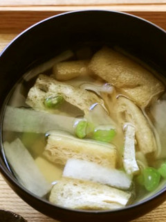 大根と油揚げの味噌汁-レシピのメイン写真