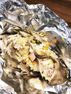 コールスローをリメイク 鮭のホイル焼き-レシピのメイン写真