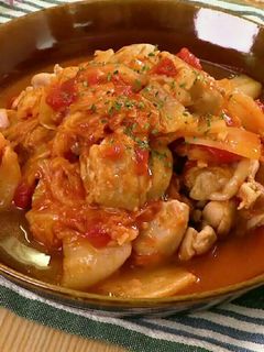 ❀白菜と鶏肉のトマト煮込み❀-レシピのメイン写真
