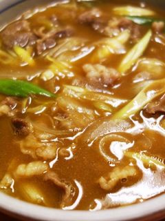 自宅でカレー南蛮。-レシピのメイン写真