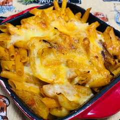 安くて美味しい「パスタソースでグラタン」-レシピのメイン写真