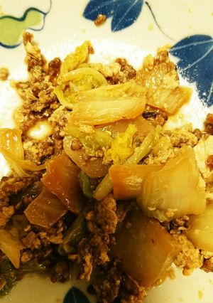 白菜とひき肉の卵炒め-レシピのメイン写真