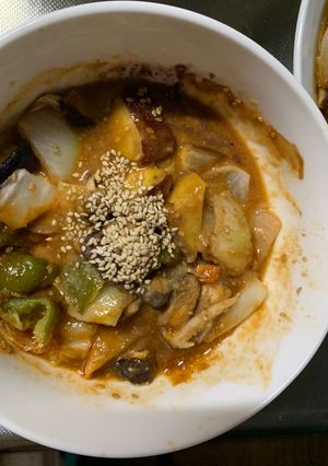 根菜茄子白菜オイトマト炒飯味温野菜サラダ-レシピのメイン写真