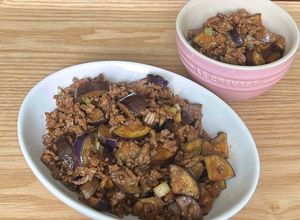 茄子入り肉味噌。麺や白米にもぴったり-レシピのメイン写真