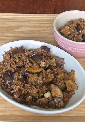 茄子入り肉味噌。麺や白米にもぴったり-レシピのメイン写真