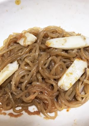 ヘルシー！しらたきの明太パスタ-レシピのメイン写真