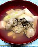 牡蠣の旨味たっぷり！牡蠣のお吸い物