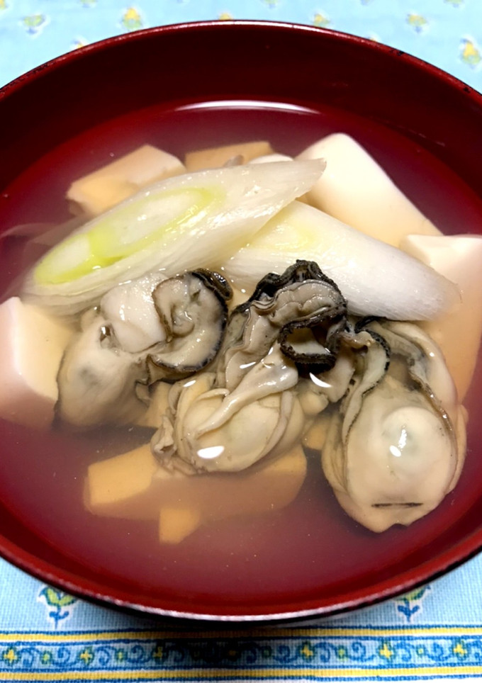 牡蠣の旨味たっぷり！牡蠣のお吸い物-レシピのメイン写真