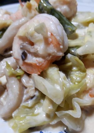 たっぷり野菜のマヨガーリックシュリンプ-レシピのメイン写真