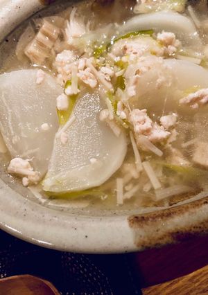 かぶと鶏ひき肉のスープ-レシピのメイン写真