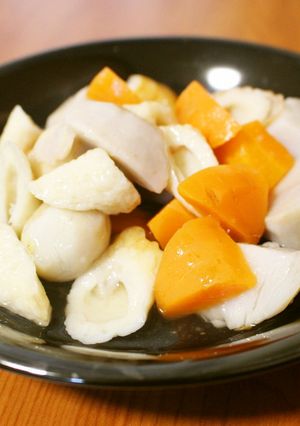 白だしで簡単和食♪里芋と人参の竹輪の煮物-レシピのメイン写真