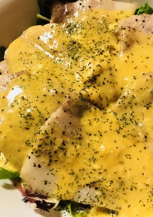 豚肉薄切りステーキ☆カルボナーラ風ソース-レシピのメイン写真