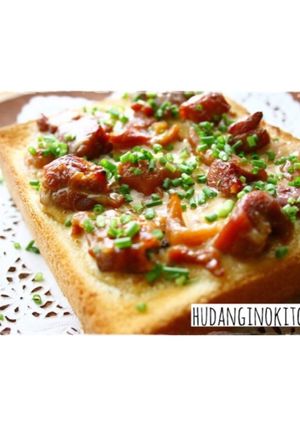 焼き鳥缶deからしマヨのねぎまトースト-レシピのメイン写真