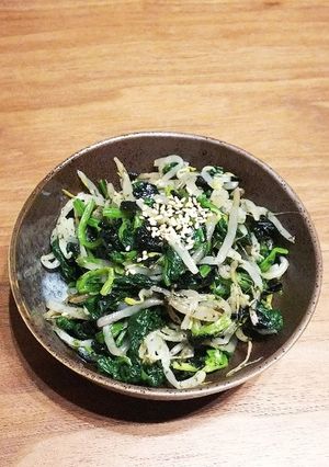 簡単!もやしとほうれん草の磯香和え-レシピのメイン写真