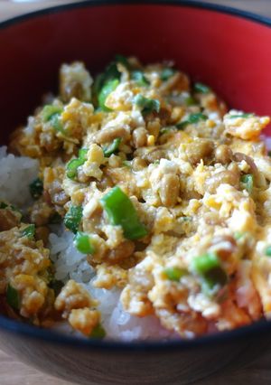 手抜き3分男飯！ 卵納豆-レシピのメイン写真