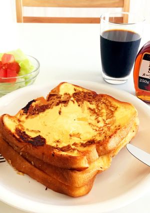 レンジで時短！黄金比率のフレンチトースト-レシピのメイン写真