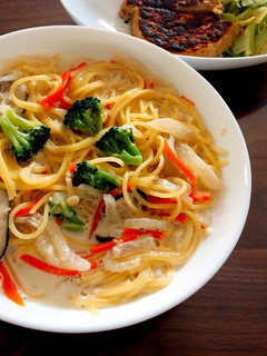 お味噌汁のリメイクパスタ-レシピのメイン写真