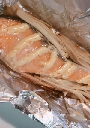 サーモンとマヨネーズのホイル焼き-レシピのメイン写真