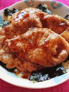 豚肉と卵かけご飯丼-レシピのメイン写真