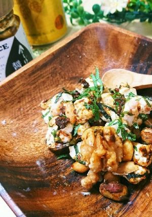 今しぼり醤油風味☆クリチナッツおつまみ-レシピのメイン写真