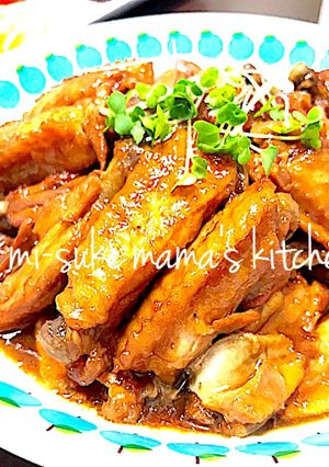 圧力鍋♡鶏手羽中のマーマレード煮。ஐஃ-レシピのメイン写真
