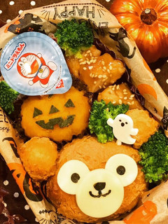 キャラ弁♡ハロウィンダッフィー-レシピのメイン写真