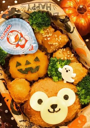 キャラ弁♡ハロウィンダッフィー-レシピのメイン写真