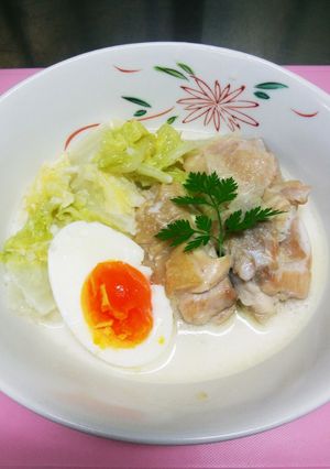 今日の夕飯 白菜と鶏肉のミルク煮-レシピのメイン写真