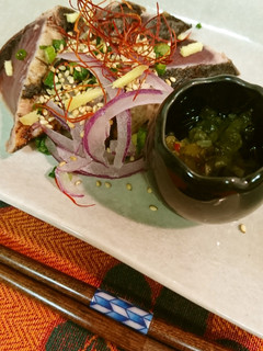 辛うま薬味のせの鰹たたき-レシピのメイン写真