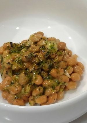 朝食に☆青海苔アマニ油納豆-レシピのメイン写真