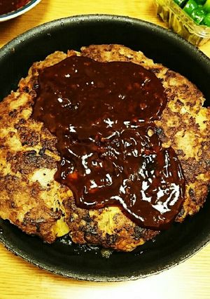 フライパンでハンバーグ-レシピのメイン写真
