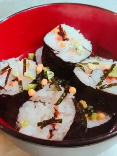 簡単!面白い?太巻き茶漬け-レシピのメイン写真