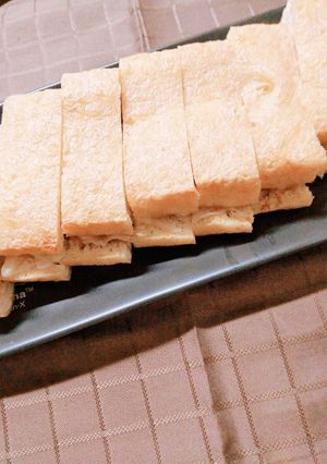栃尾揚げのオニオンチーズサンド焼き-レシピのメイン写真