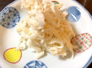 簡単！大根とセロリと帆立貝水煮缶のサラダ-レシピのメイン写真