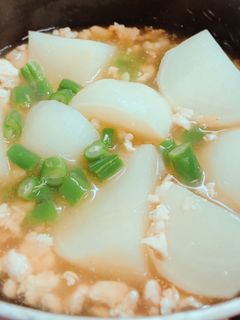 レンジで時短!蕪の鶏そぼろあんかけ-レシピのメイン写真