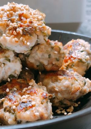 梅しそ鶏肉ボール♡-レシピのメイン写真