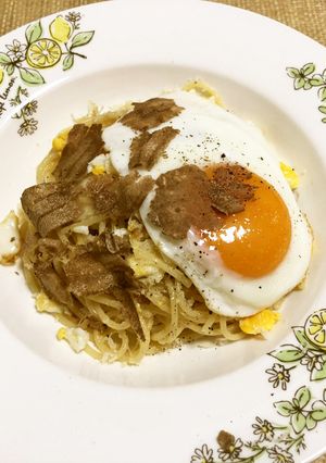 貧乏人のパスタ トリュフ乗せ-レシピのメイン写真
