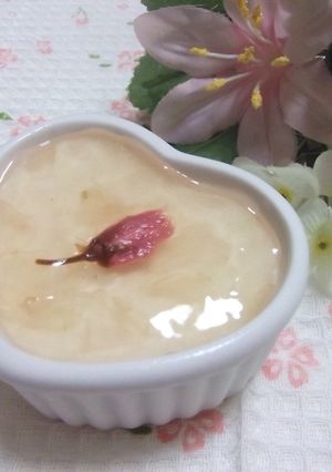 簡単✽マシュマロで桜フロマージュ-レシピのメイン写真