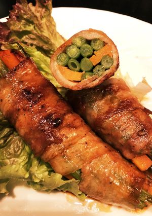 インゲンと人参の豚巻き-レシピのメイン写真