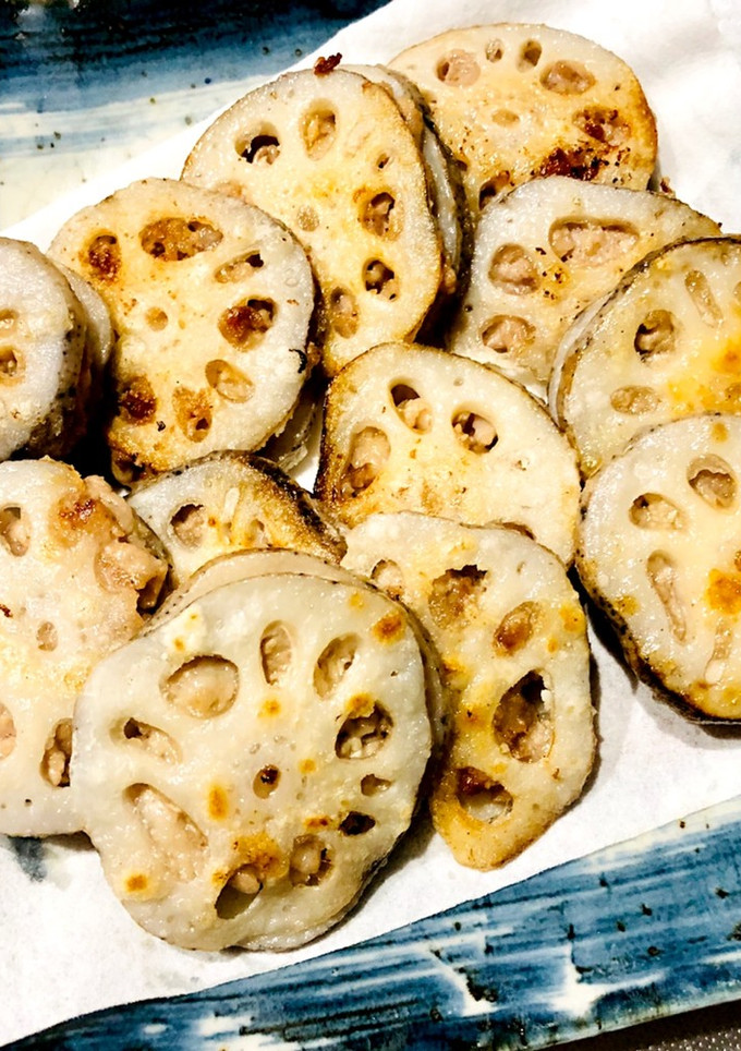 蓮根の豚肉はさみ焼き-レシピのメイン写真
