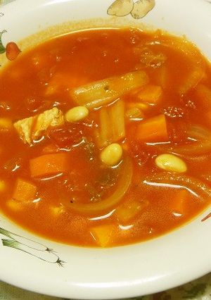 大豆と白菜のミネストローネ-レシピのメイン写真