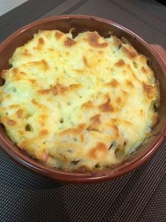 かぼちゃの煮物マカロニグラタン-レシピのメイン写真