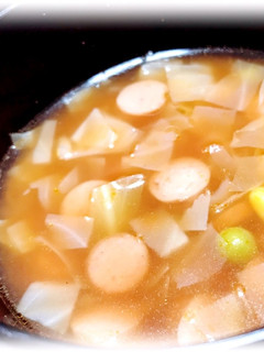ポカポカ温まる。ミネストローネ風スープ-レシピのメイン写真
