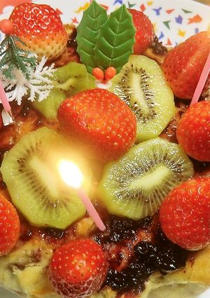 ＨＭで混ぜて焼く★バナナクリスマスケーキ-レシピのメイン写真