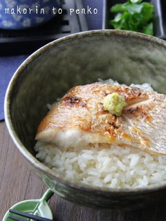 簡単*鯛の塩焼きすし飯丼〜〆はお茶漬け〜-レシピのメイン写真