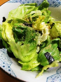 5分で!レタスと海苔のサラダ-レシピのメイン写真