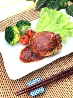 肉とえのきで低糖質ハンバーグ♡-レシピのメイン写真
